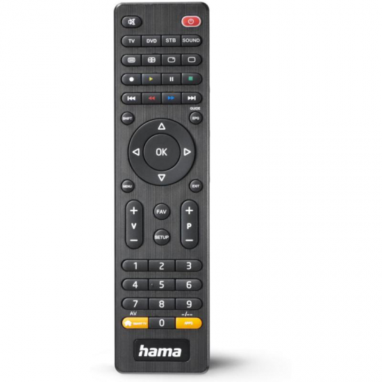 Mando a distancia para televisor Hama 00221052 universal 4 en 1